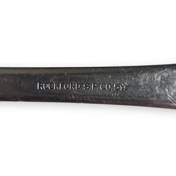 Pierced Pastry Server Kitchen Utensils Rockford Silverplate Co. 5 Flatware 8.25” - Picture 5 of 5